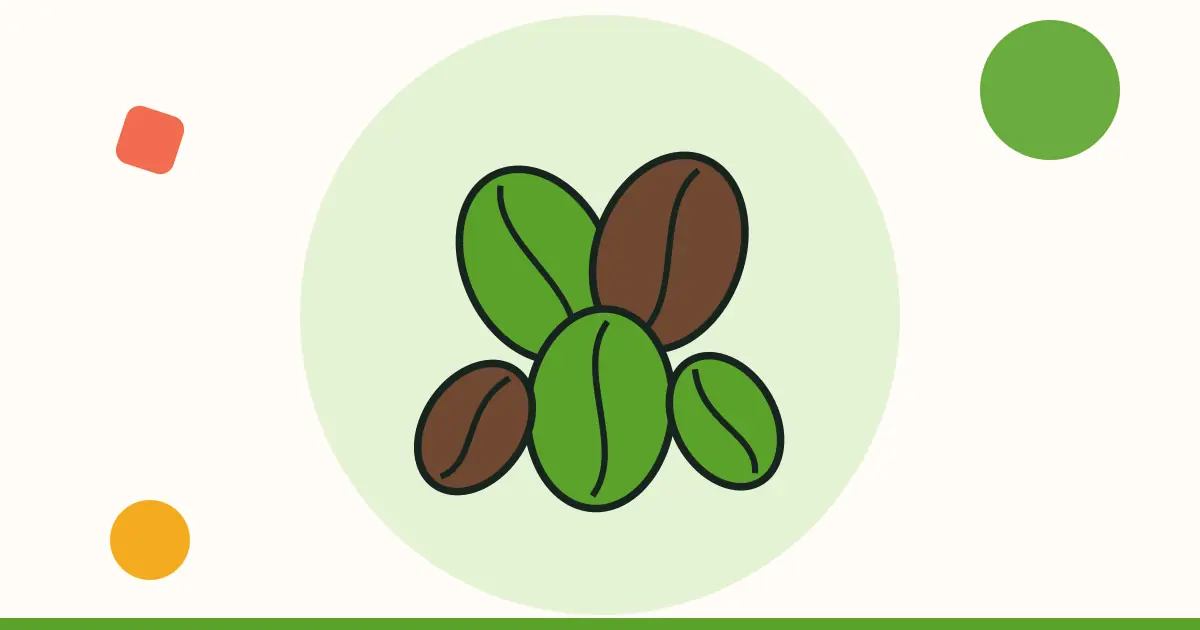 Ilustración: granos de café